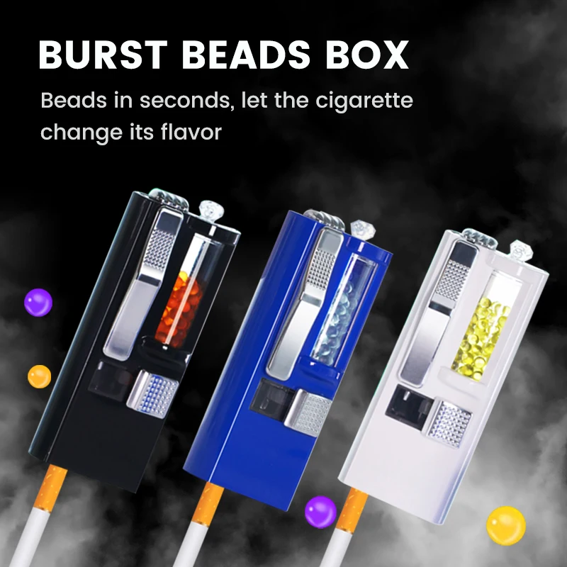 Tobacco Ball  Smoke Push-ball Bursting Beads Smoking Gadgets  Super ice Mint capsule Box  Mint Beads Capsule Inserter