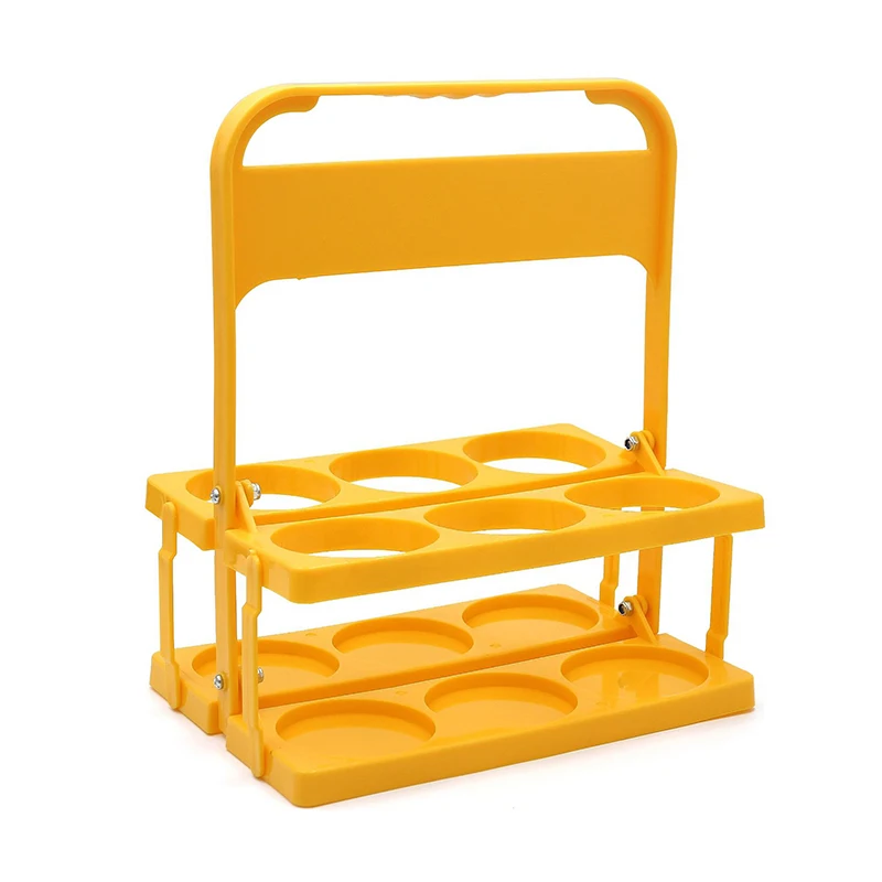 Herbruikbaar 6 Pack Bierfles Drager Drink Caddy Houder Duurzame Opvouwbare Bar Likeur Wijn Bier Rek Mand Cup Organizer