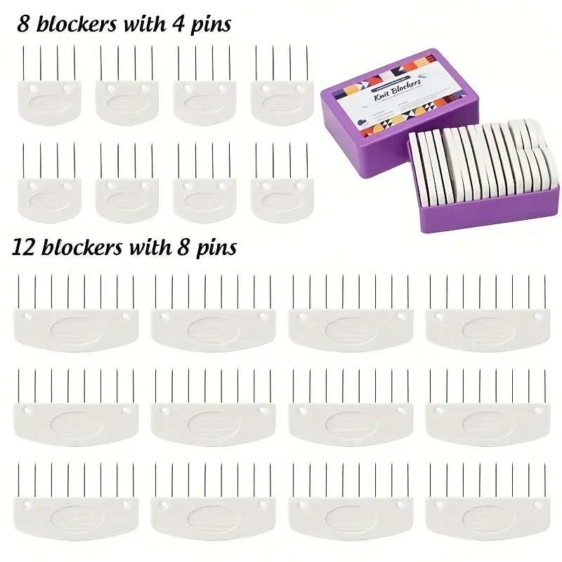 1pack KnitPro Knit Blockers - Essential Knitting and Sewing Accessory for Perfectly Aligned Blocks Sewing tools