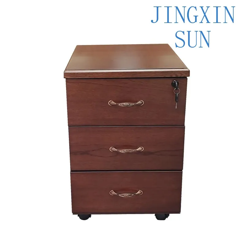 Locked office file cabinet  Under table movable low cabinet