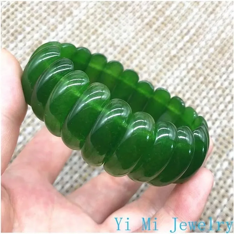 Natural Jade Bracelet Jade Agate Gold Silk Jade Crystal Multi-treasure Bracelet Cuff Bracelets Bangles with Designer Charms