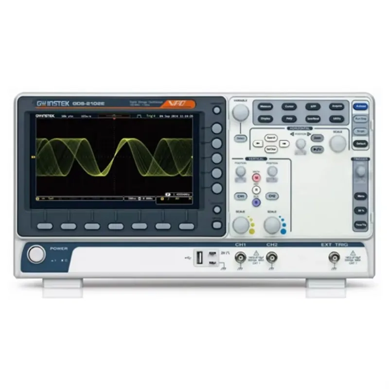 NEUES Gwinstek GDS-2000E-Serie GDS-2204E 200 MHz/100 MHz digitales Speicheroszilloskop