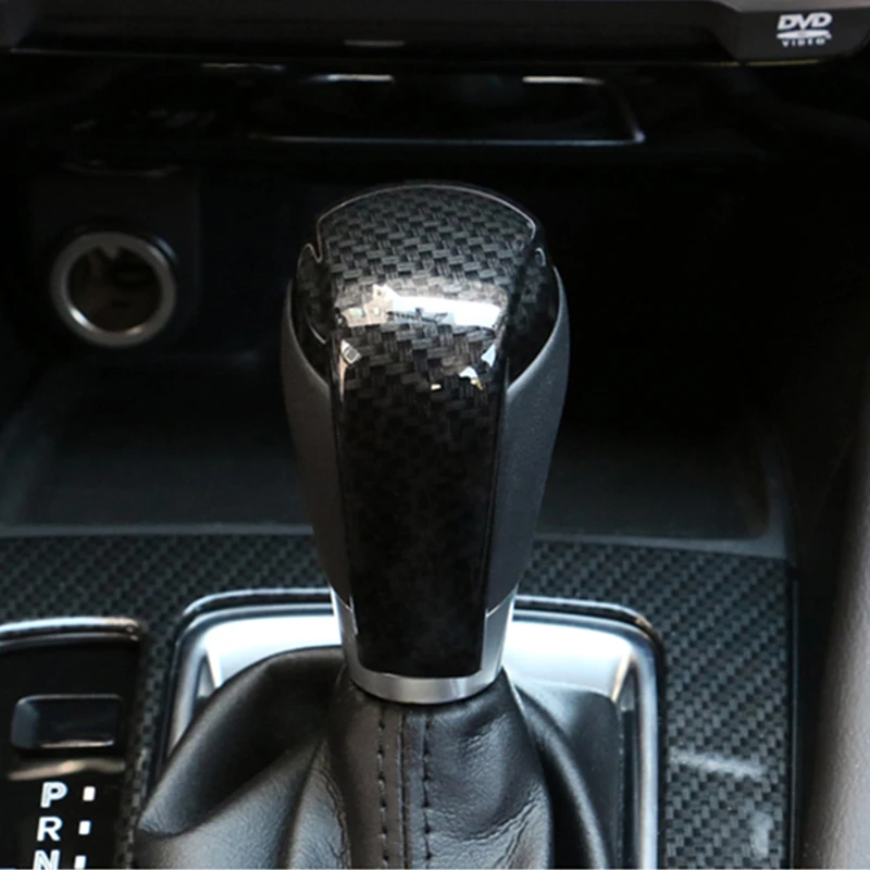 Car Gear Head Shift Knob Handle Cover Trim Stickers For Mazda 2 3 6 BM GJ Demio CX3 CX5 CX8 CX9 Axela 2014-2021 2022 Accessories