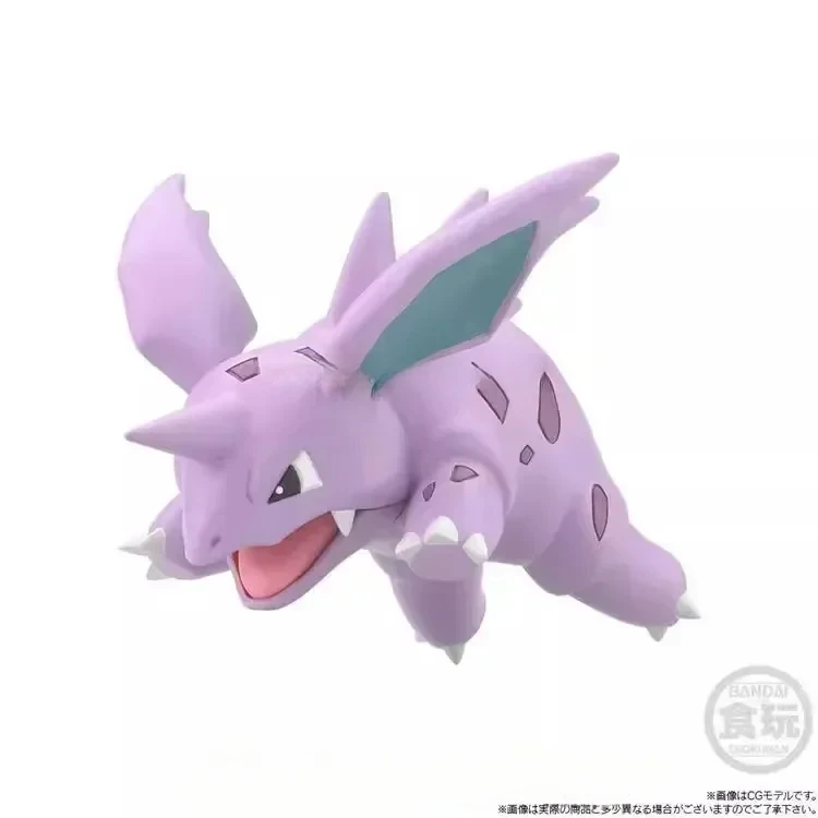 بانداي الأصلي شوكوغان بوكيمون مقياس العالم منطقة كانتو Nidoking Nidoran Nidorino أنيمي عمل أرقام لعب للأطفال هدية