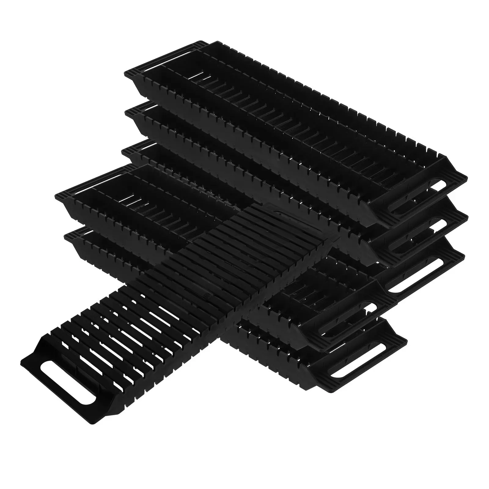 

6Pcs Anti-Static Circuit Board Holders Stable Pcb Storage Racks Slotted Design Secure Electronic Component Tray for Workshop Use