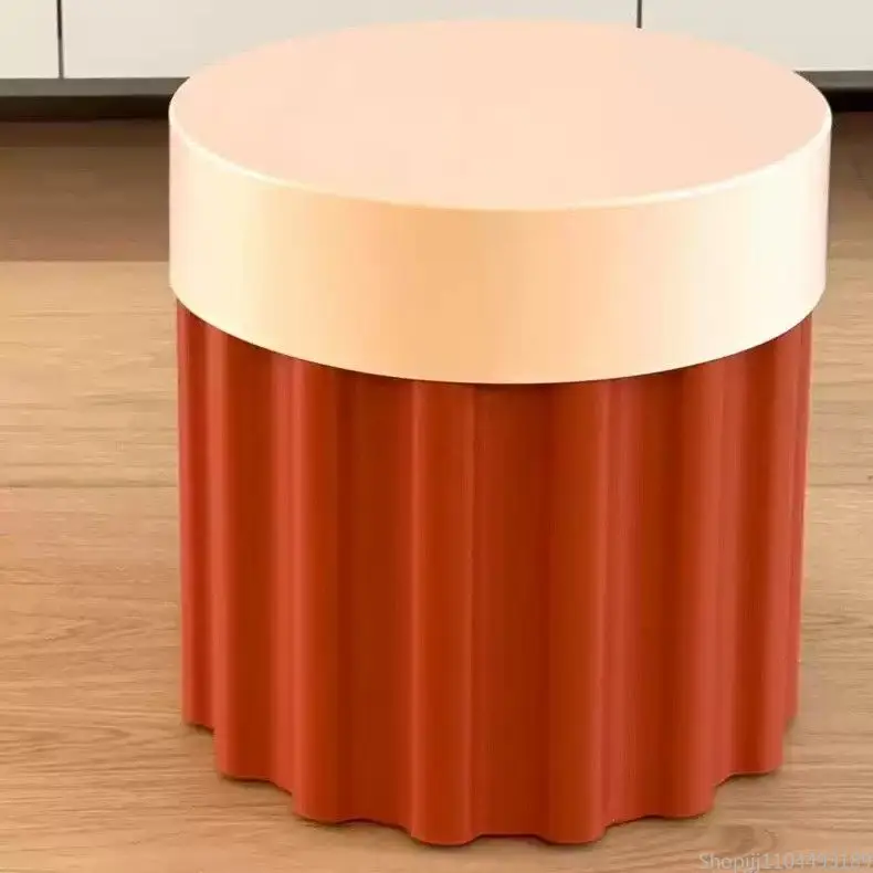 Tessamans-Style Side Table - 2024 Dopamine Pink Limited Edition, Multi-Functional Tea Table with Hidden Storage