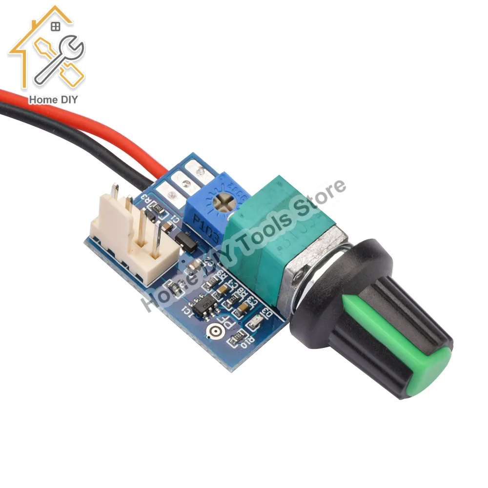 DC 12V PWM Speed Controller Fan Speed governor 4 Wire Computer Temperature control Switch for PC CPU Cooler Fan Manual Stop