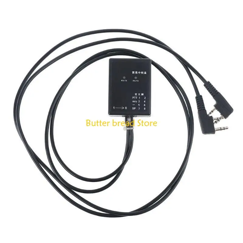 W89C para Tyt Wouxun Box Walkie Talkie Receiver Repeater Box preto