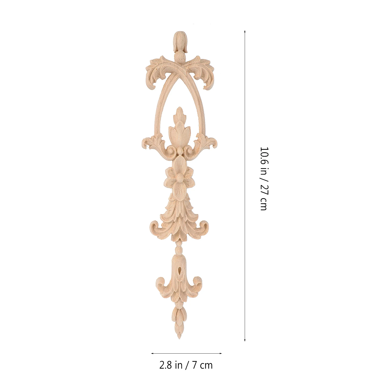 

2Pcs Solid Wood Wardrobe Applique Long Carved Patterns Furniture Decor Wall Art Home Decoration Cabinet Cupboard Decals