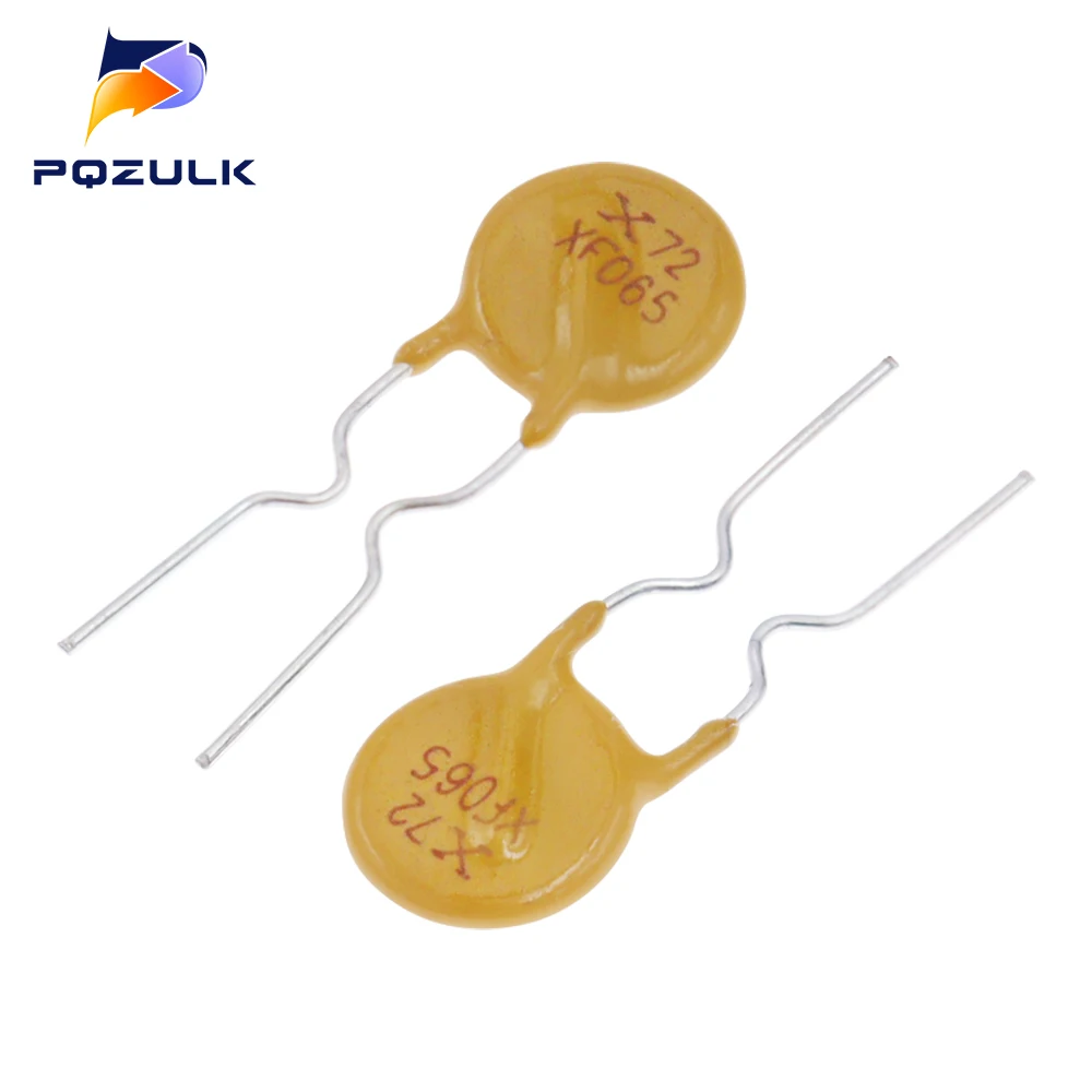 20PCS PPTC resettable fuse RXEF065 XF065 Pitch 5mm 72V 0.65A 650MA
