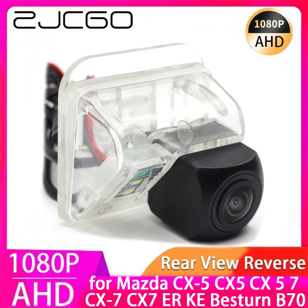 

ZJCGO AHD 1080P Parking Back up Car Rear View Camera for Mazda CX-5 CX5 CX 5 7 CX-7 CX7 ER KE Besturn B70