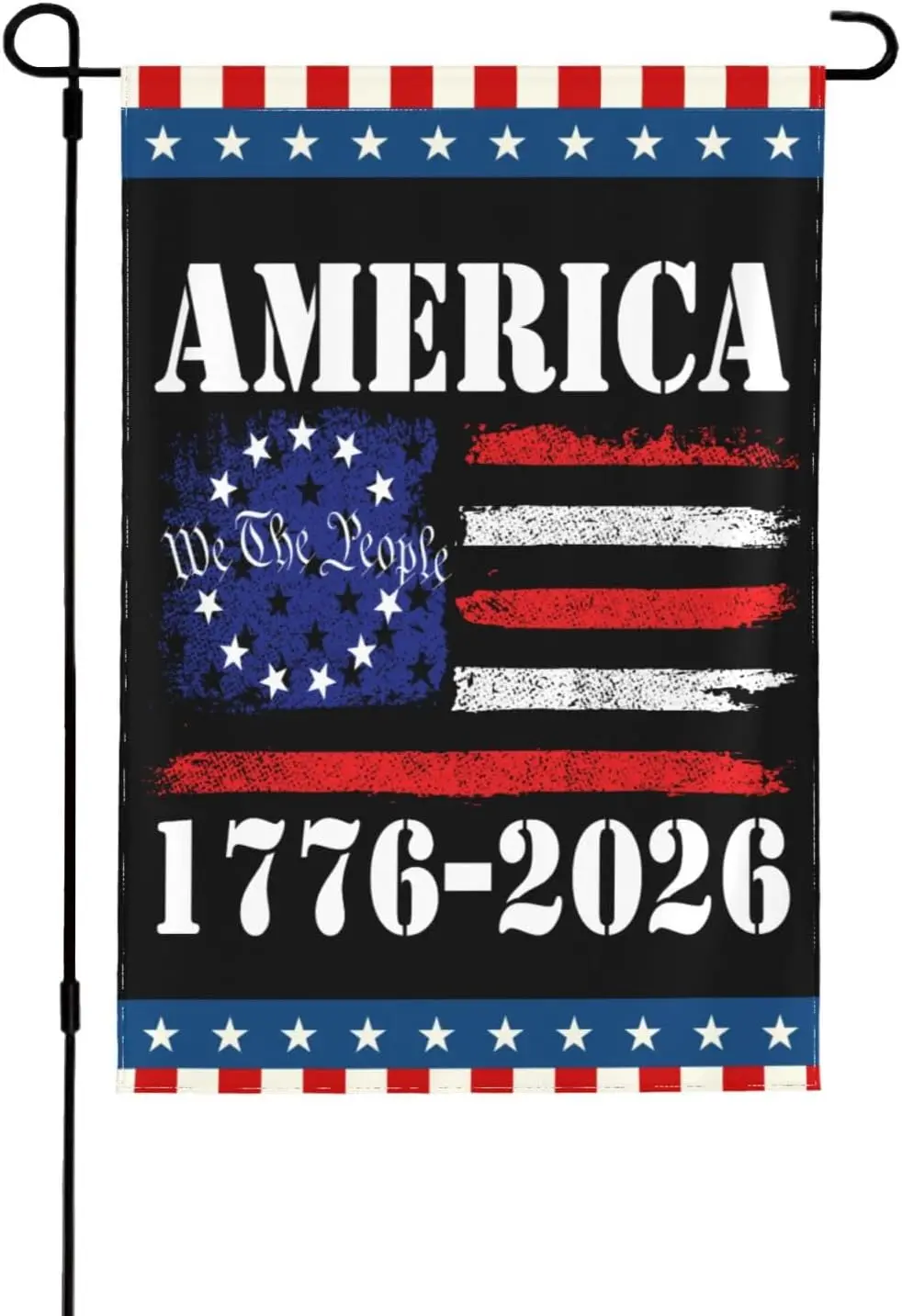 America 1776 2026 Flag Anniversary Proud American Patriotic Merchandise 4th Of July 12x18 Inches Flags Double Side Yard Bann AAS