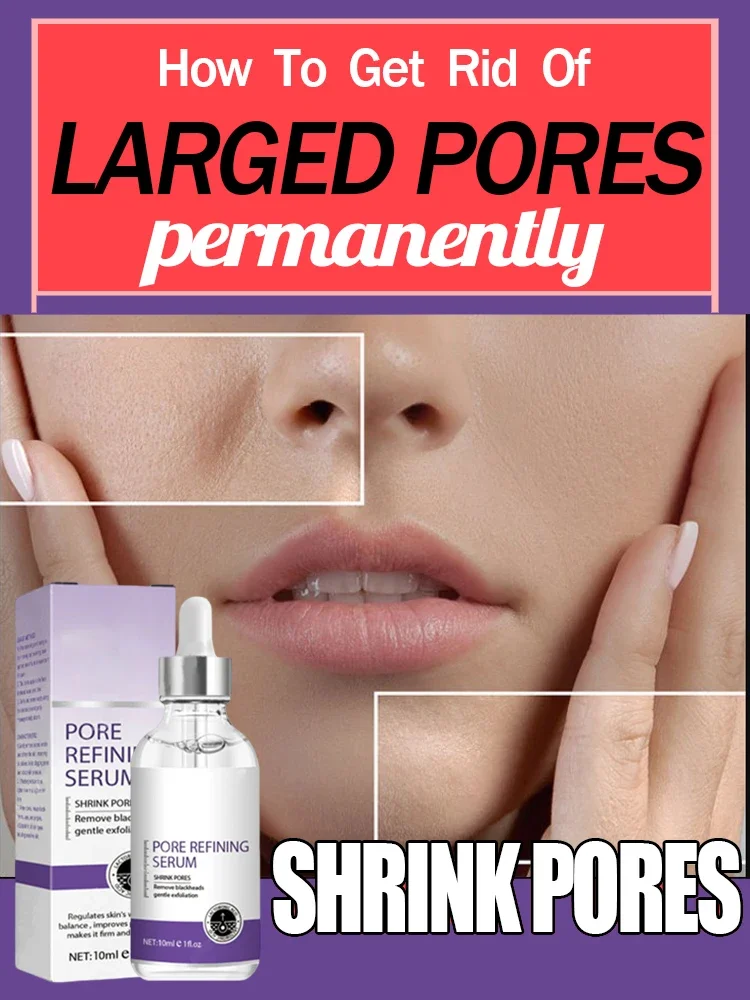 10 Pore Shrink Face Serum Fine Skin Essence for Flawless Look Say Goodbye to Large Pores with Face Serum Essence