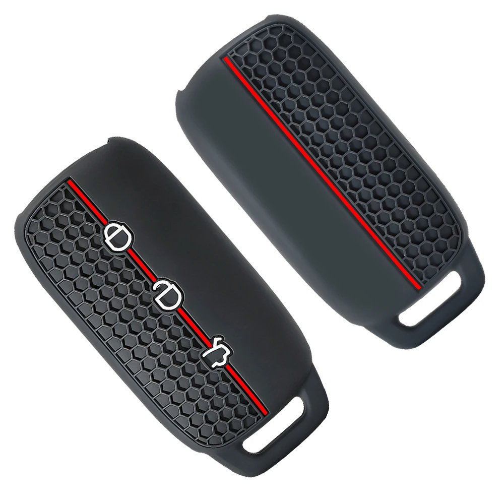 Silicone 3 Buttons Car Remote Key Case Cover Shell for Geely Galaxy L7 2023 L6 MAX 1.5T Plus AIR PRO Key Chain Holder Protector