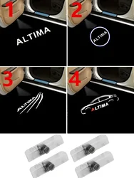 2PCS Car Door Welcome Light Led HD Projector Lamps For Nissan Altima Coupe Sedan 2005 2008 2013 2015 2018 2019 2020 Accessories