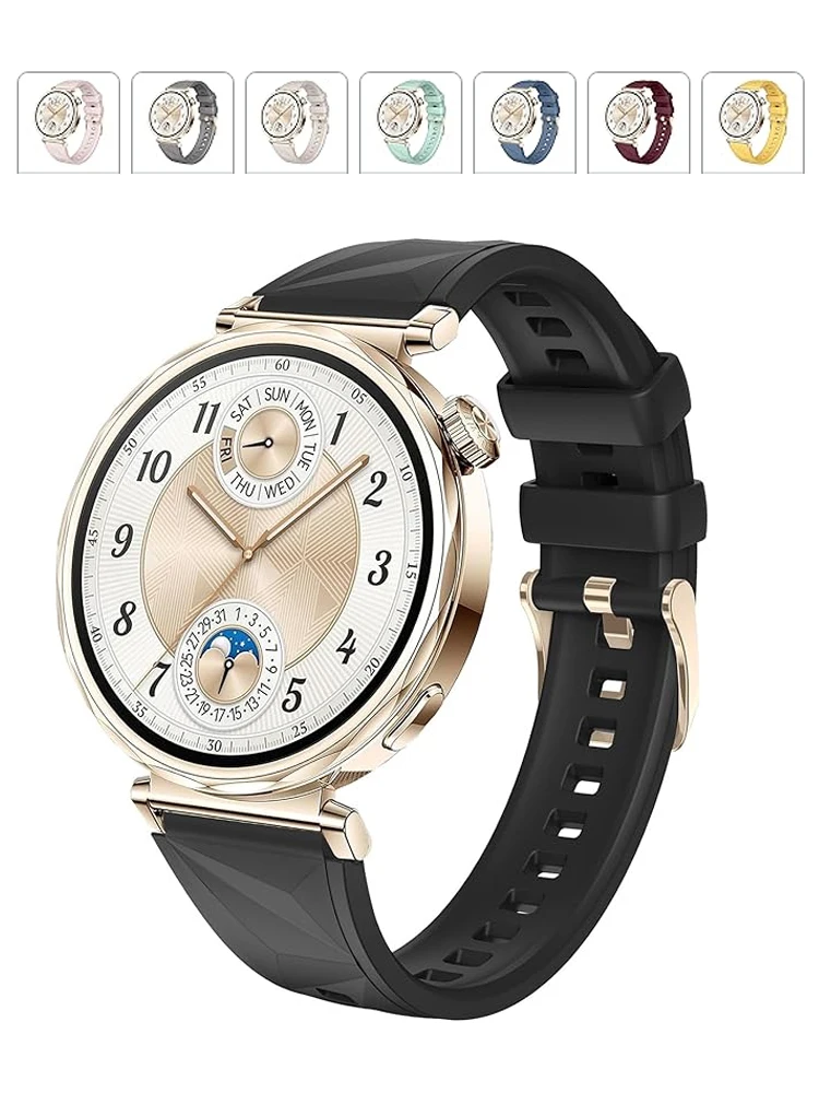 18 مللي متر 22 مللي متر الرياضة الأشرطة لساعة هواوي GT 6/5 برو/GT3/GT4 42 مللي متر 41 مللي متر 46 مللي متر سيليكون سوار كوريا هواوي ساعة GT 6 برو الفرقة