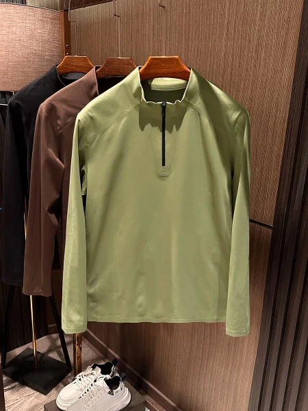 

High Quality Men's Zipper Long Sleeve Hoodie Color Sportswear Spring Season Business Casual Style Comfortable Polyester...