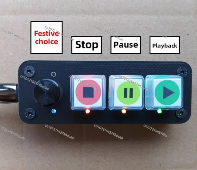 Media Controller Media Keyboard Professional Controller 3 Key Knob Music Playback Control Drive