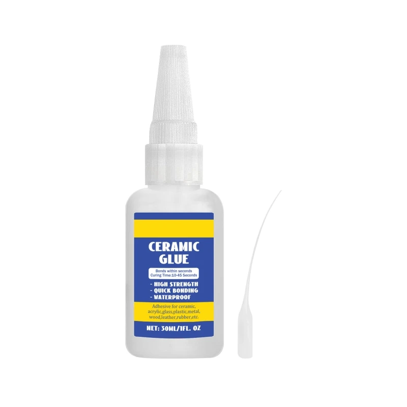 30ml Multifunctional Ceramic Glues Ceramic Adhesive Super Glues Easy to Apply Fast Drying Adhesive for Bonding Dishes