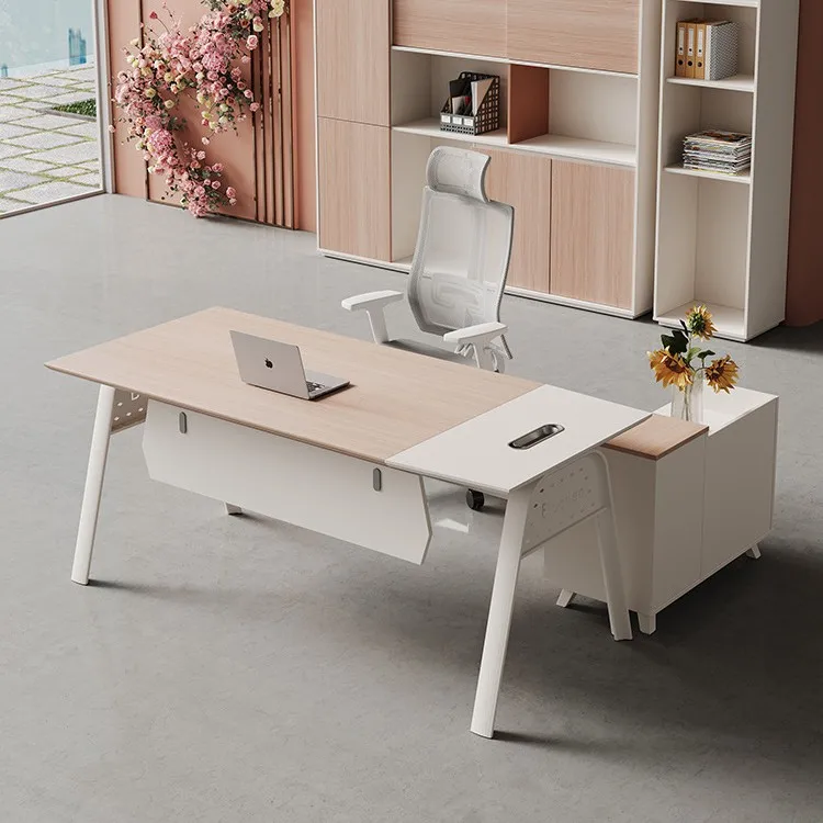 

Supervisor desk and chair combination manager's room stylish and modern simple single computer boss table office furniture