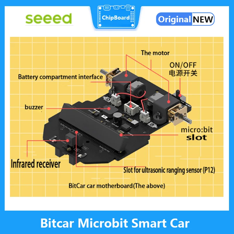 Micro:bit Bitcar Smart Car Kit For Graphically Programmed Stem Education Maker Robot