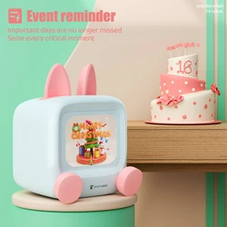 New Mini TV Desktop Ornament Bluetooth WiFi Music Stock Real Time Sync DIY Photo Anime GIF Exquisite Christmas Gifts Night Light