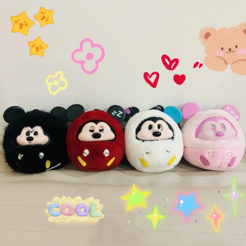 In Stock Disney Mickey Fun Crash Series Blind Box Vinyl Pendant Gift Collected Figure Anime Peripheral Girls Birthday Toys Gifts