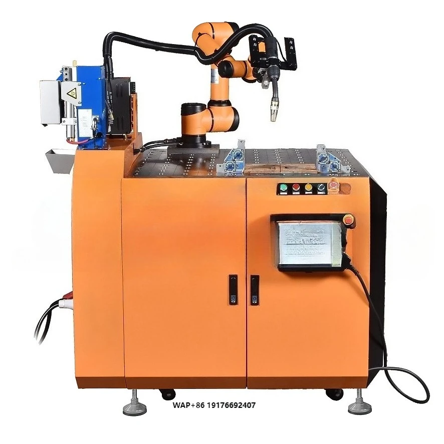 AUBO 6 Axis Chinese Cobot Robotic MOS-W-I5-350-1000C Welding Workstation Machine - Easy to Use Automated Welding