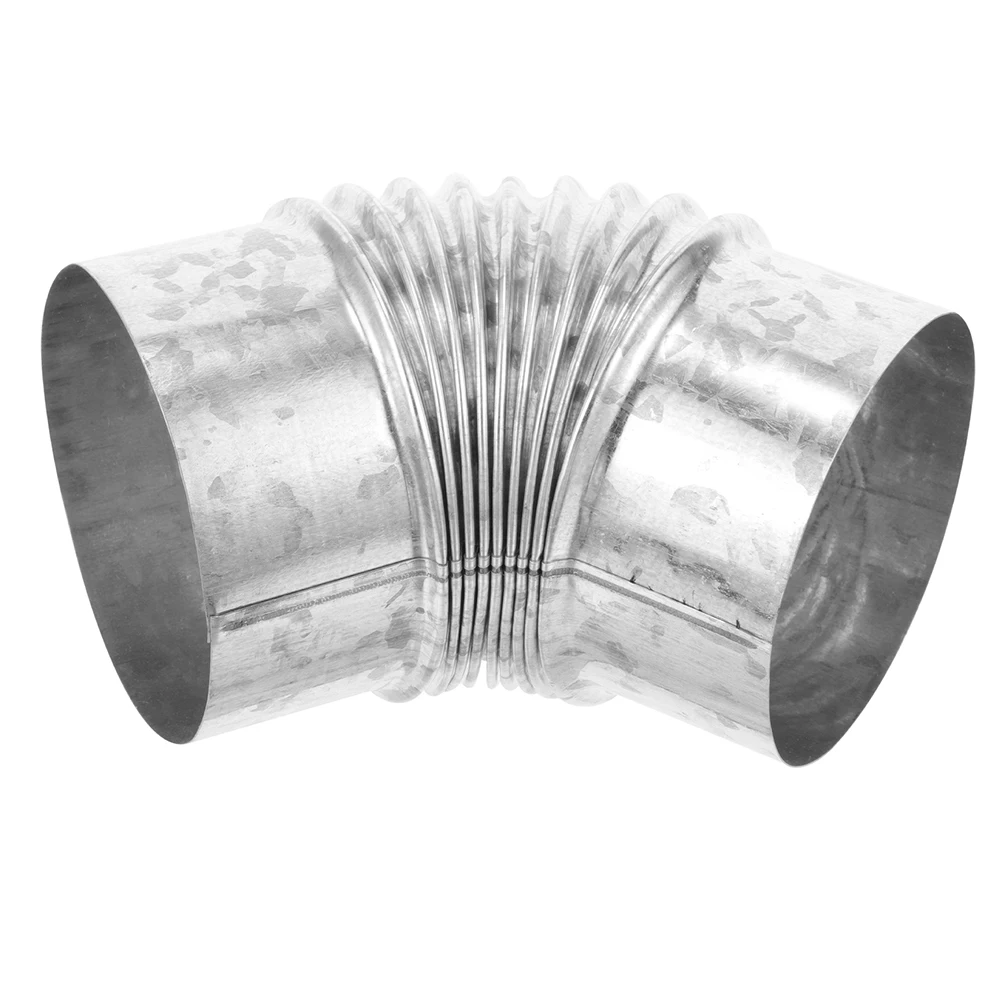 

15cm Galvanized Steel Elbow Vent Connector for Chimney Duct Flue Pipe Dryer Fitting Hose Flexible Adapter Tube