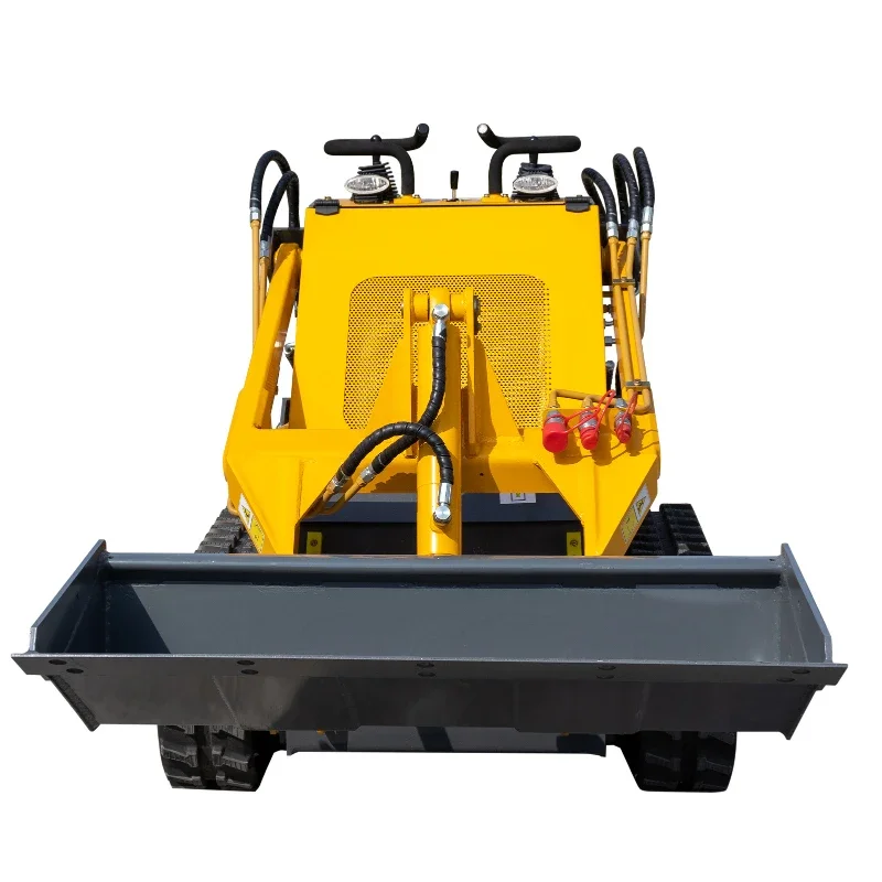 Small crawler slip steer loader 23 horsepower double pump double valve household small push shovel machine, small project