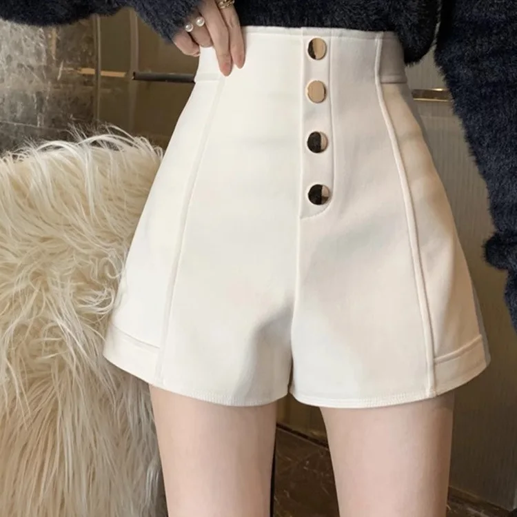 Plus Size Internet Celebrity Hot-Selling Shorts Women's New Autumn High- Slimming Wide-Leg Black Casual Pants Trendy