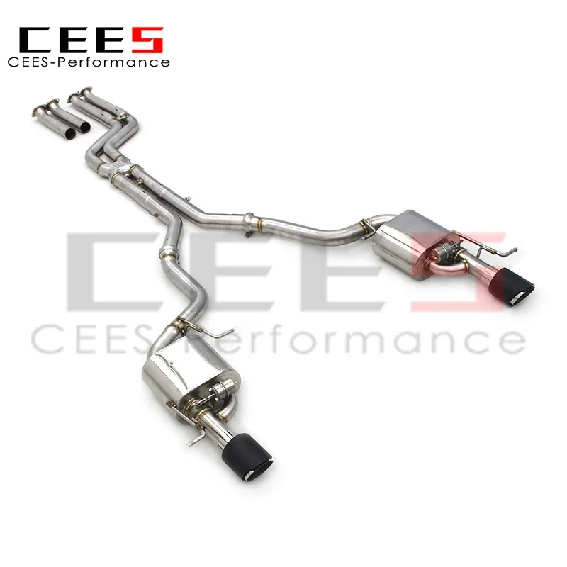 CEES Valved Catback Exhaust System For BMW BMW Z4 E89 2.5L/3.0L/2.0T/3.0T 2009-2017 Stainless Steel Carbon Fiber Tip Resonators view 3