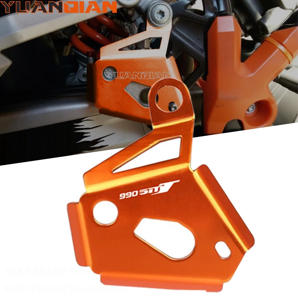 

For 990 SMT 2009 2010 2011 2012 2013 Motorcycle CNC Rear Brake Reservoir Pump Protector Guard Cover 990SMT Heel Protective Right