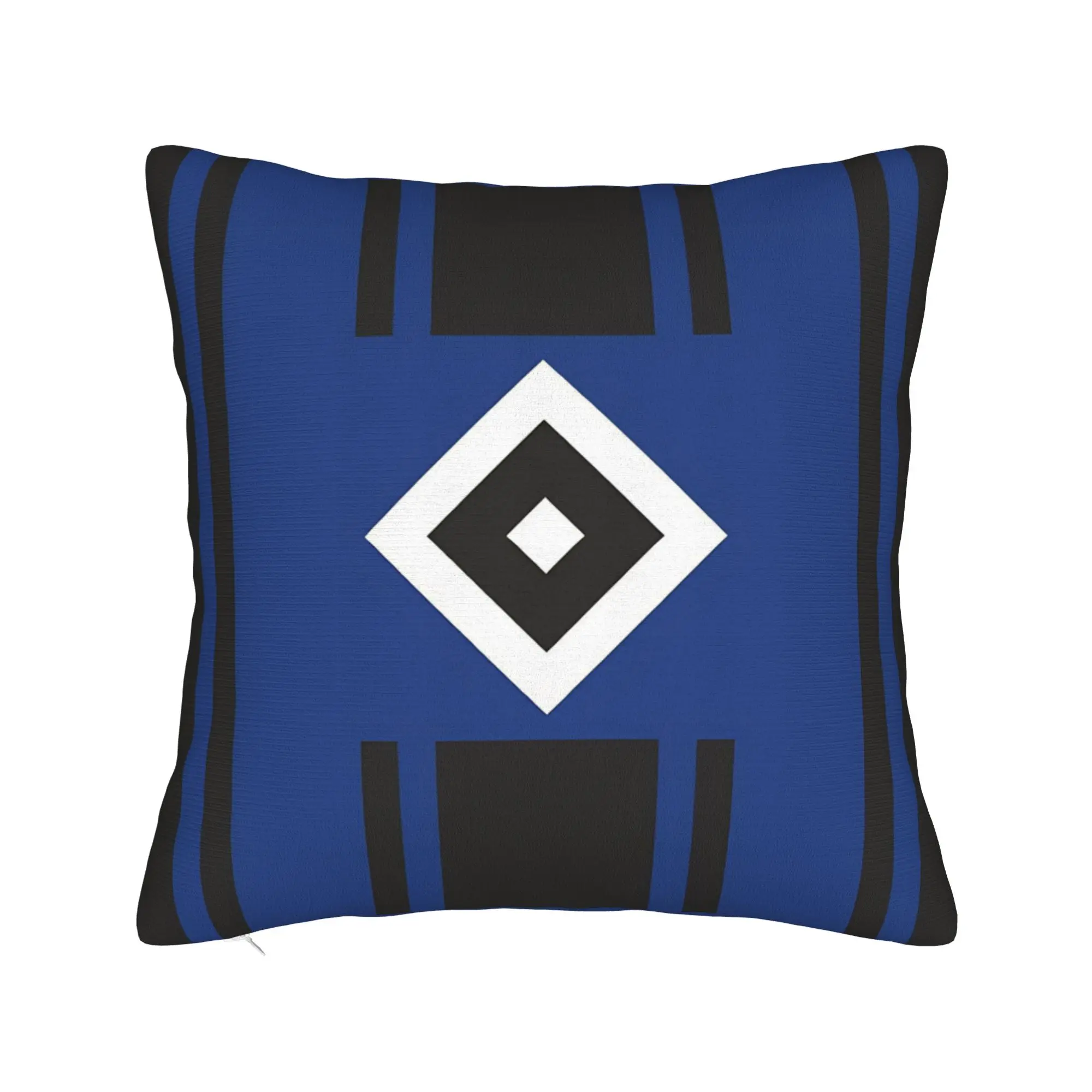 Blue Diamond HSV Soccer Square Pillow Cases Hamburgers SV Bundesligas Cushion Cover Throw Pillow Case Cover for Sofa 40*40cm