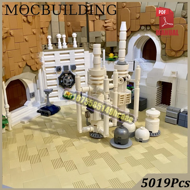 Maison du désert Diorama Street View modèle MOC blocs de Construction Homestead jouets de Construction cadeau d'anniversaire Collection de noël