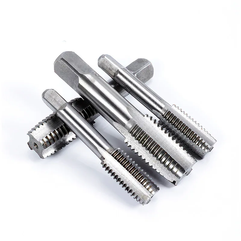 Rubinetto manuale con filettatura interna ad alta durezza di grado industriale Set metrico Rubinetto manuale a denti fini con scanalatura diritta ordinaria estesa