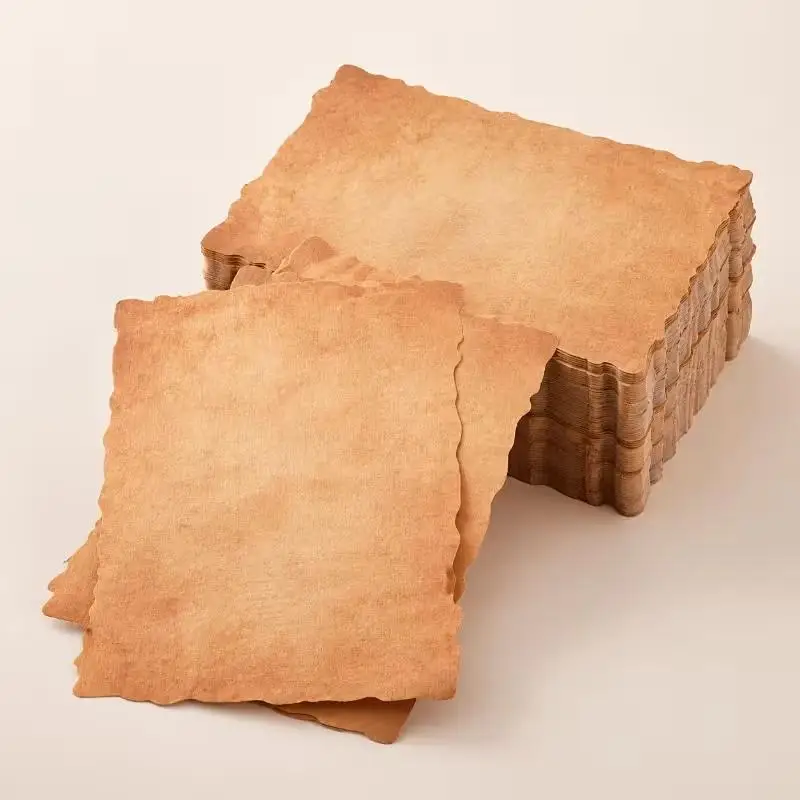 20 Pcs Retro Vintage Writing Paper Letter Papers Old Europe Style Romantic Brown Papers Scrapbooking Collection Papers