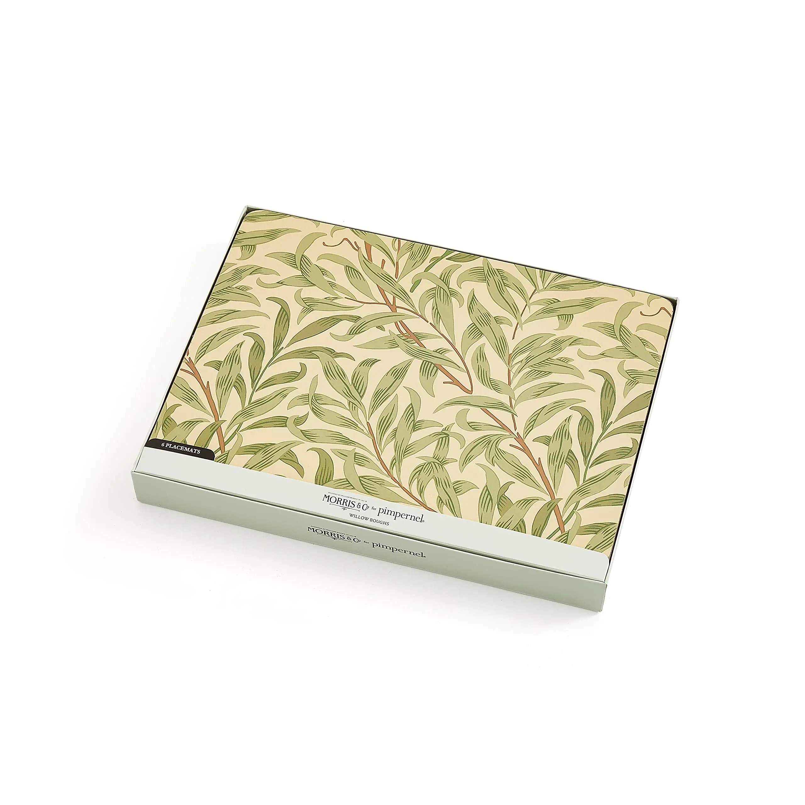 Portmeirion Place-mats, Set of 6, Green, Willow Bough, Large