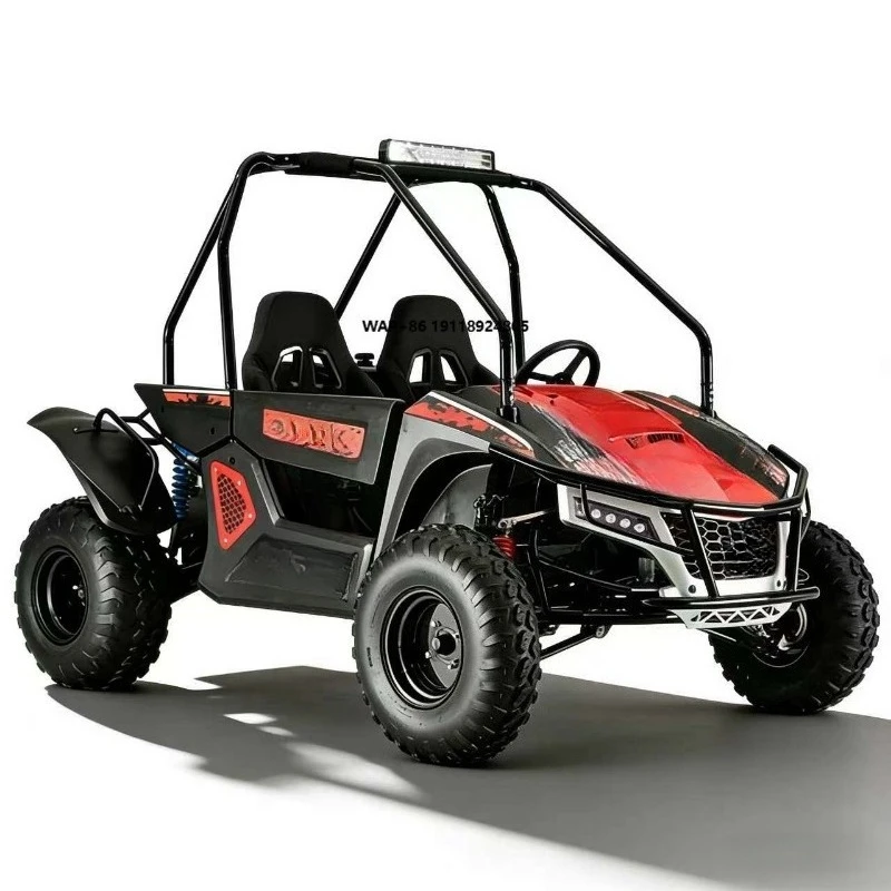 Small Four-wheel off Road Buggy Go Kart with Hydraulic Disc Brake Shaft Drive 65km/h Beach Outdoor Camping Drift Kart for Adults