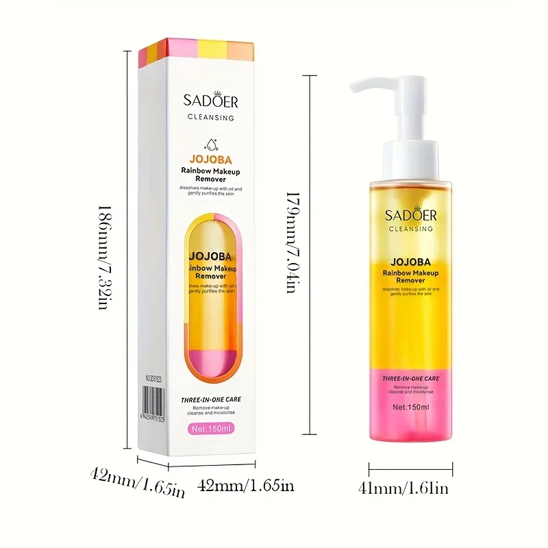5オンス (150ml) メイク落としクレンジングリキッド - 優しいオイルフリー処方、保湿と鎮静、すべての肌タイプに