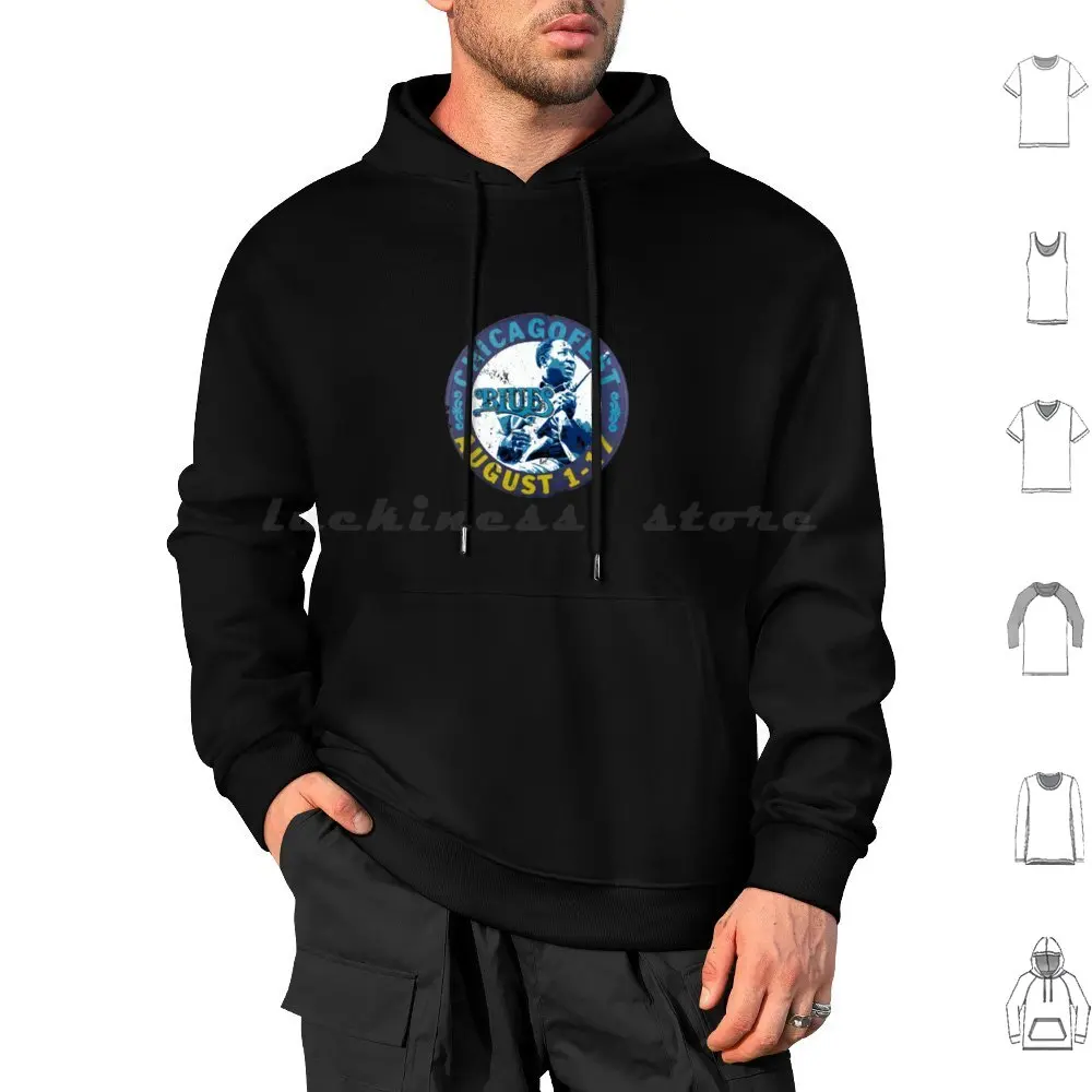 Chicagofest Blues Hoodies Long Sleeve Blues Chicagofest Daley 70S Muddy Waters