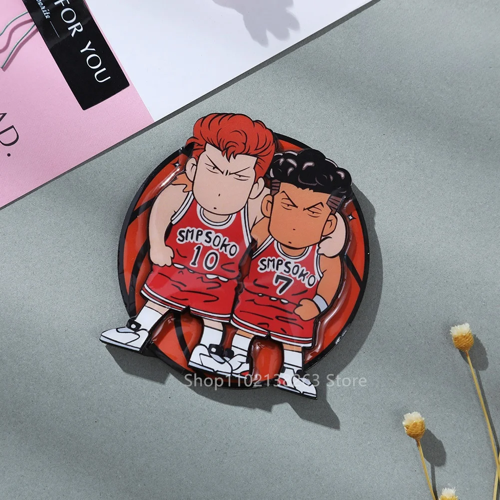 Slam Dunk Fridge Magnets Mitsui Hisashi Pop-up Cartoon Character Tile Anime Peripherals Ornaments Children's Holiday Gift Toys