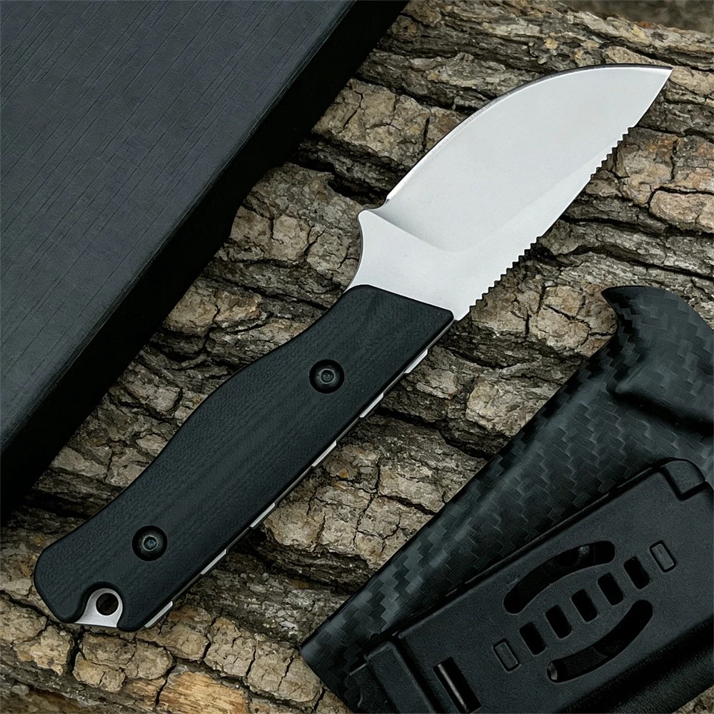 

Прочный нож с фиксированным клинком 15017 EDC, сталь 8Cr13MoV, рукоять G10, для походов, активного отдыха, кемпинга, выживания, с ножнами