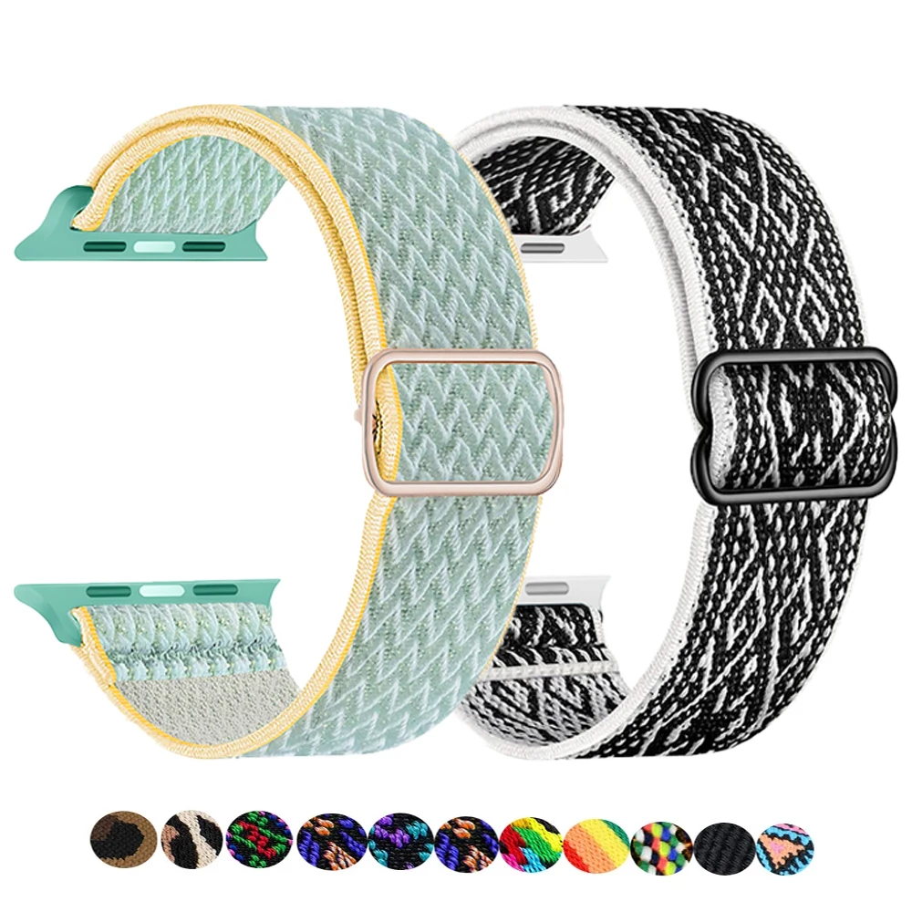 Nylon Strap for Apple watch band 44mm 45mm 41mm 40mm 49mm 42mm accessories pulseira bracelet correa iwatch series 8 7 SE 6 5 4 3