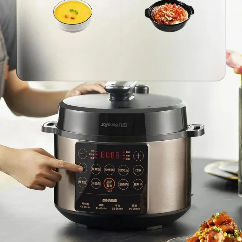 Smart Electric Pressure Cooker, Official MultiFunction Rice Cooker for Home Use, Compact Kitchen Device, Easy Clean Design