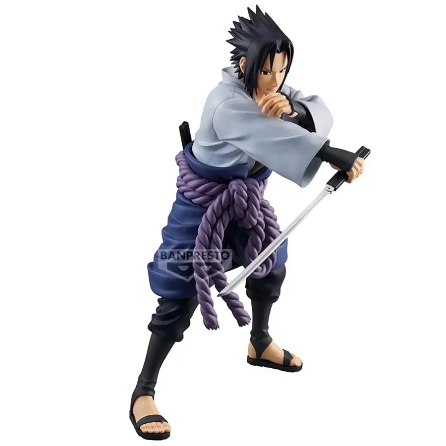 Original Banpresto Action Figurine Naruto Grandista Uchiha Sasuke Shippuden อะนิเมะรูปของเล่นสะสมตุ๊กตาตุ๊กตาเด็กของขวัญ