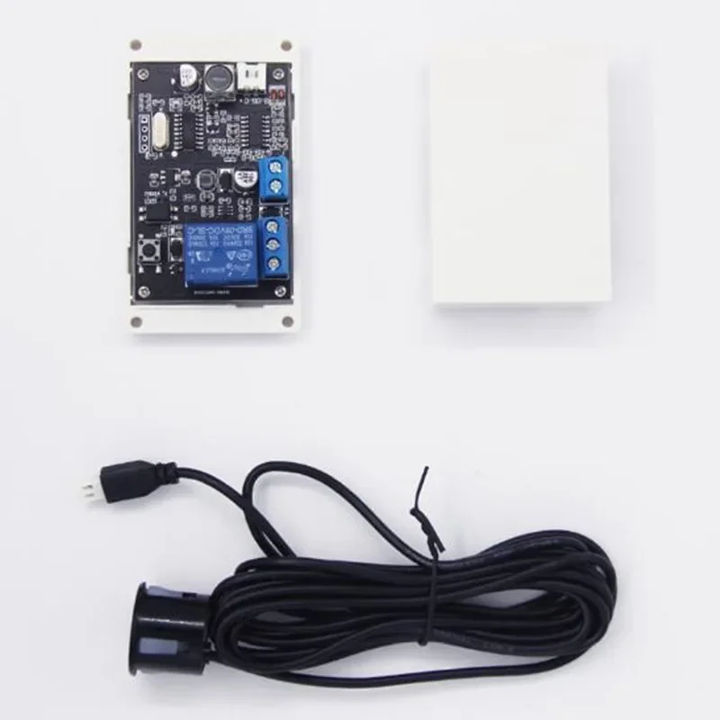 Ultrasonic Distance Sensor Reversing Radar Module Adjustable Distance Relay Switch Output Obstacle Avoidance Sensor 12V-24V