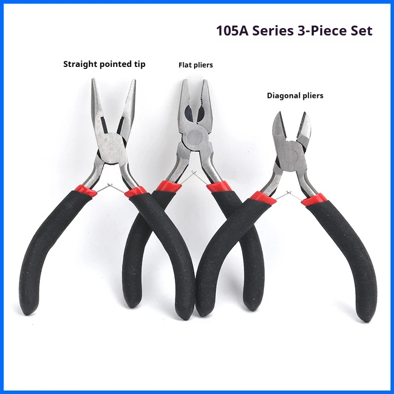 Stainless steel mini bevel scissor pliers, small, toothless, pointed and flat DIY handcrafted model pliers