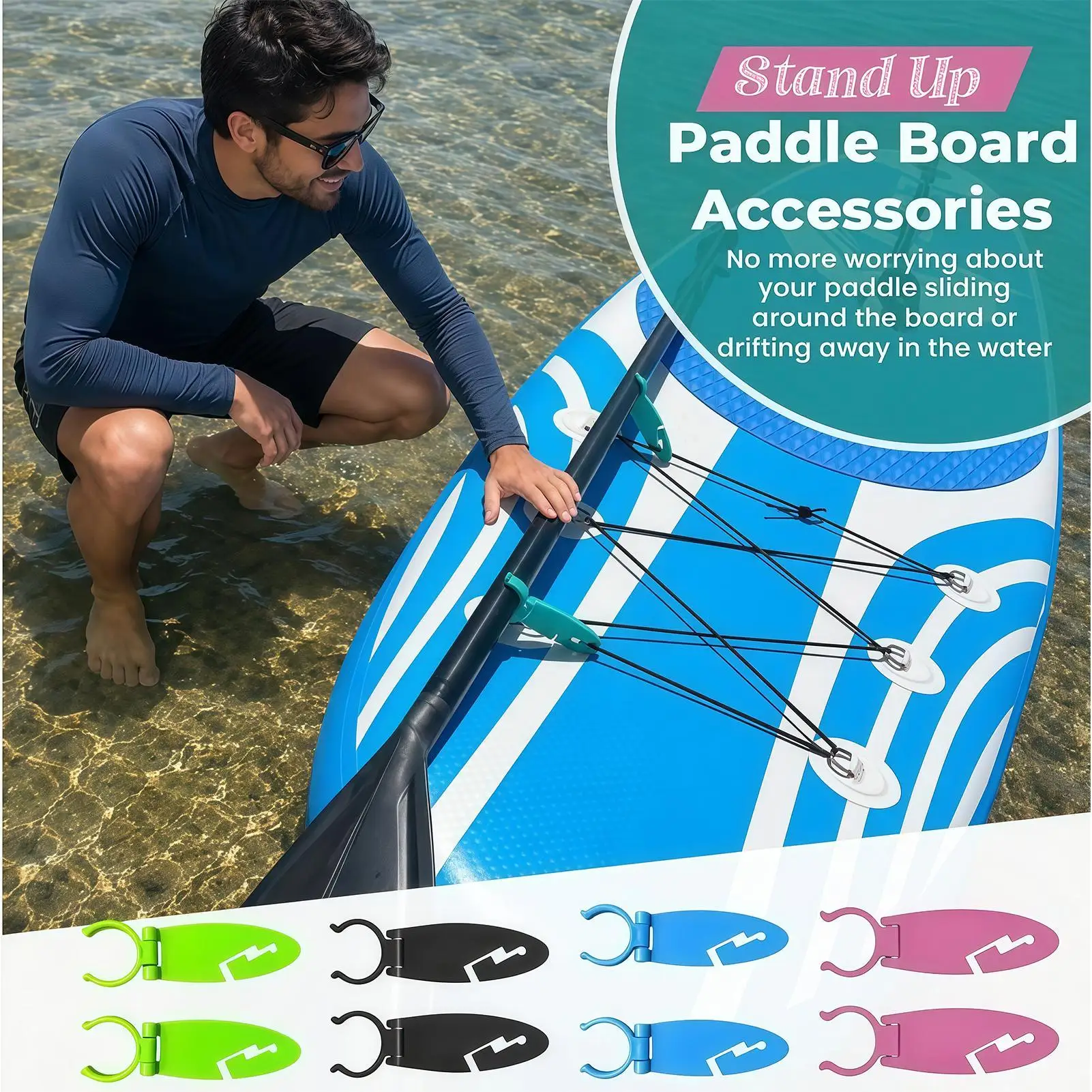 2pcs Paddle Board Cup Holder Non-Slip Universal Mount For SUPs, Waterproof Drink Holder For Kayak Canoe Fishing, Adjustable Base