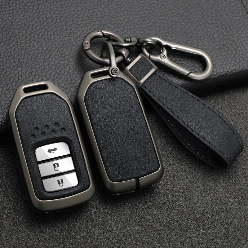 

Car Key Case Cover Shell Fob For Honda CRV CR-V Fit Civic Accord HR-V HRV City Odyssey XR-V Remote Key Protector Holder Bag